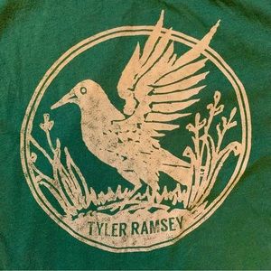 Tyler Ramsey Teal Blackbird Band Tee American Apparel Summer Shirt Women’s Small